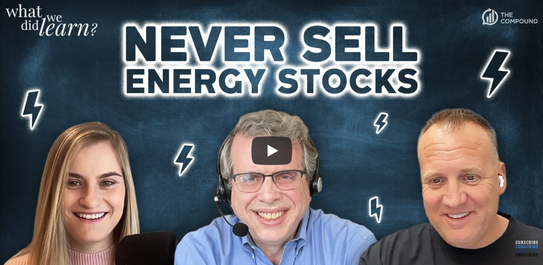 WDWL w/ Josh Brown: This Is Why You “Never Ever Ever” Sell Your Energy Stocks